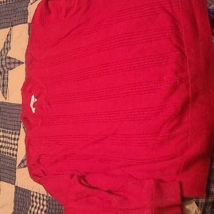 Red women's sweater